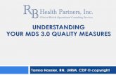 UNDERSTANDING YOUR MDS 3.0 QUALITY MEASURES · Objectives o Describe the Intended Purpose of Quality Measures (QMs) o Provide a Background as well as Overview of QMs o Identify as