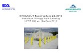 BREAKOUT Training June 24, 2016 Petroleum Storage Tank ......Jul 19, 2016  · addressed by NFPA 704. • Since 1983, the NFPA 704 system has had a much broader application as a hazardous