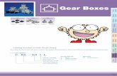 Gear Boxes · ④ When the 1:2 speed ratio unit is used as a speed increaser (from the Y-axis to the X-axis), the X-axis torque becomes one half of the Y-axis torque shown in the