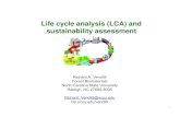 Life cycle analysis (LCA) and sustainability …...Life cycle analysis (LCA) and sustainability assessment 1 Richard A. Venditti Forest Biomaterials North Carolina State University