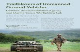 Trailblazers of Unmanned Ground Vehicles · 2019-11-13 · Trailblazers of Unmanned Ground Vehicles Defense Threat Reduction Agency and Marine Corps Warfighting Lab Lt. Col. A. C.
