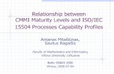 Relationship between CMMI Maturity Levels and ISO/IEC ...klevas.mif.vu.lt/~ragaisis/PSI_mag2015/PSI_5.CMMI_ISO-15504_200… · Relationship between CMMI Maturity Levels and ISO/IEC