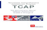 Tennessee Comprehensive Assessment Program …...TCAP End of Course Fall Block Spring Block/Spring Traditional November 28–December 16 April 17–May 5 TCAP Grades 3–8 (The Social