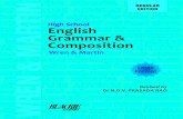 High School English Composition - KopyKitab...PREFACE Wren and Martin’s monumental work High School English Grammar and Composition is available in two editions. One is a multicolour
