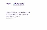 Northern Australia Insurance Inquiry · Northern Australia Insurance Inquiry Issues Paper 6 1. Costs, premiums and profits for insurance in northern Australia This chapter of our