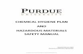 Chemical Hygiene Plan and Hazardous Materials Safety ManualChemical Hygiene Plan and Hazardous Materials Safety Manual Laboratory Specific Plan This is the Chemical Hygiene Plan specific