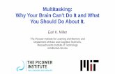 Multitasking: Why Your Brain Can’t Do It and What You ... Multitasking... · Multitasking: What Should We Do? Use your “executive brain” – Plan. to single-task • Avoid temptation.