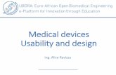 Medical devices Usability and design - Uboraubora-biomedical.org/wp-content/uploads/2018/01/2017-11-14-Usabi… · medication errors that result in significant harm •A large percentage