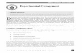 Departmental Management · Departmental Management Mission Statement ... levels, the Department must ensure that it retains the knowledge, skills, and management capabilities needed