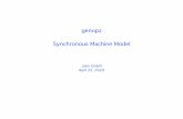 genopz Synchronous Machine Model - GENOPZ Sychronous M… · of machine modeling presently in use owe their form to such simpliﬁcations. The inductance coefﬁcients appearing in