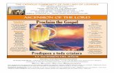 ascension of the lord Proclaim the Gospel · Mother’s Day Novena 12:00 PM: The People of the Parish 2:00 PM: Angela Vasquez †, Familia Hilaria Romero †, Familia Romero Perez