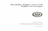 Disability Rights and Civil Rights in Georgia · Disability Rights and Civil Rights in Georgia A Report of the Georgia Advisory Committee to the ... reviewed by Commission staff only