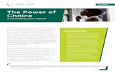 The Power of Choice - Korn Ferry...personal and workplace experiences. It helps participants Identify these obstacles to career and personal development and implement strategies to