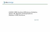 CAISO CRR Auction Efficiency Initiative Track 1B: Review ...€¦ · —Enhanced credit requirements through an enhanced forward curve for basis prices •Monthly granularity in the