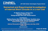 Numerical and Experimental Investigation of Internal Short ... · NATIONAL RENEWABLE ENERGY LABORATORY. 8 • Perform multiphysics ISC model study using NREL’s electrochemical,