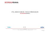 SARIDAL Dossier technique - STRUDALstrudal.fr/pdf/SARIDAL_Dossier_echnique.pdf · • Le banc d’essai est constitué d’une ossature métallique rigidifiée par des tirants supérieur