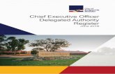 of the City’s Chief Executive Officer (CEO)...City of Kalgoorlie-Boulder CEO Delegated Authority Register June 2019 4 (d) Governance structure for delegated power The Local Government