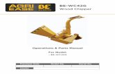 BE-WC42G - Wood Chipper Manual...material to enter wood chipper. In the event of foreign material entering machine; shut down machine, turn o˚ power supply and wait for all motion