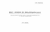 BC 2000 D Multiplexer - AEQ...BC 2000 D Multiplexer 4 Multiplexor de audio y datos para líneas E1/T1/J1 y Ethernet DESCRIPCIÓN DEL EQUIPAMIENTO Y SUS PARTES 1. EL CHASIS Y SUS PARTES.