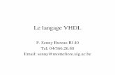 Le langage VHDL - Montefiore Institutesenny/download/ELEN040_TranspV...Novembre 2010 Le langage VHDL 5 Paire entité/architecture• Tout programme VHDL contient au moins une paire