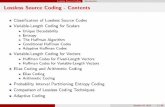 Lossless Source Coding Introduction Lossless Source Coding - … · Lossless Source Coding Variable-Length Coding for Scalars Optimization Problem Average code word length is given