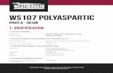 MSDS - WS107 Polyaspartic Part A - Resin€¦ · WS107 POLYASPARTIC 3URGXFWLGHQWL HU 1.2 Recommended use of the product and restrictions on use WS107 PolyAspartic Coating Part A Resin
