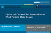 Optimized Carbon Fiber Composites for Wind Turbine Blade ... · –IEC Design Load Case (DLC) 1.4: extreme coherent gust with wind direction change –IEC DLC 6.1: 50-year parked
