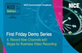 First Friday Demo Series - NICE Systems COMPASS...Clients –Unified clients enable access to multiple communication functions from a consistent interface. They may take different