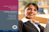 School of Health and Human Services - National …...2:: NATIONAL UNIVERSITY SCHOOL OF HEALTH AND HUMAN SERVICES Supporting National University’s core value of community, the School