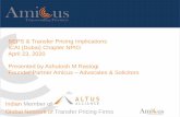 BEPS & Transfer Pricing Implications ICAI (Dubai) Chapter ......- Transfer Pricing Regulations require proof that related party price is a fair price or arm’s length price. Transfer