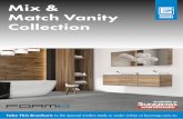 Mix & Match Vanity Collection…The Blade collection of vanities offers the customer a designer looking cabinet using all soft close drawers. The Blade vanity collection is available