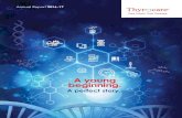 Annual Report 2016-17 - Thyrocare Annual...Annual Report 2016-17 03 Corporate Overview Statutory Reports Financial Statements The Thyrocare laboratory network Our Centralised Processing