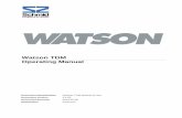 Watson TDM Operating Manualinrutel.ru/files/product/doc_p2799_1.pdf · 2016-04-02 · Watson-TDM-Manual-W.doc Watson Version 2.1-02 TDM Operating Manual Revision: 2010-04-29 iii The