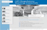 API Regulatory Starting Materials - gmp-compliance.org · the top deficiencies in CEP applications. This is partly ... API Regulatory Starting Materials – overview of guidelines