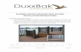 DUXXBAK WATER SHEDDING DECK SYSTEM INSTALLATION ... DUXXBAK WATER SHEDDING DECK SYSTEM INSTALLATION INSTRUCTIONS DuxxBak Water Shedding Deck System • The DuxxBak Water Shedding Deck