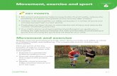 Movement, exercise and sport - Haemophilia · Movement, exercise and sport CHAPTER 6 6.1 Movement and exercise ... to pursue their love of football, continue being involved with the