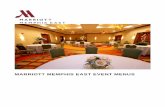MARRIOTT MEMPHIS EAST EVENT MENUS...Granola, Blueberry & Grain Muffins, Collection of Morning Pastries & Breads, Bagels with Light, Regular & Flavored Cream Cheeses, Butter, Preserves