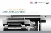 ColorBurst RIP for Epson Stylus Pro Edition 3800 4880 7880 ... · 1 Getting Started The enclosed DVD includes the ColorBurst ® RIP server software and client PPD (PostScript® Printer