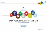 TATA POWER SOLAR SYSTEMS LTD. · THE TATA BP SOLAR LEGACY • Revenue & profitability drop due to Chinese competition and the global recession • Global trend of giants such as GE