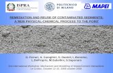 REMEDIATION AND REUSE OF CONTAMINATED ...cement08.in2p3.fr/Presentation Workshop pour site web...Remediation and Reuse of Contaminated Sediment: a new physical-chemical process to