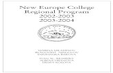 New Europe College Regional Program 2002-2003 2003-2004New Europe College Regional Program 2002-2003 2003-2004 MARINA MILADINOV BLAGOVEST NJAGULOV SNEZHANKA RAKOVA IVAN AL. BILIARSKY