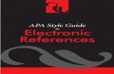 APA Style Guide Electronic References...Raw Data 26. Data set 16 27. Graphic representation of data 16 28. Qualitative data 17 Computer Programs, Software, and Programming Languages