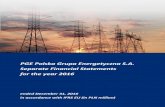 PGE Polska Grupa Energetyczna S.A. Separate …...PGE Polska Grupa Energetyczna S.A. Separate Financial Statements for the year 2016 ended December 31, 20162 SEPARATE FINANCIAL STATEMENTS