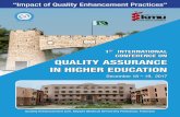 1 INTERNATINAL CNERENCE N QUALITY ASSURANCE IN HIHER EDUCATINhec.gov.pk/english/news/events/Documents/KMU-Brochure-2017.pdf · 1ST INTERNATINAL CNERENCE N QUALITY ASSURANCE IN HIHER