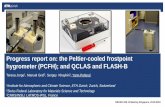 Progress report on: the Peltier-cooled frostpoint hygrometer (PCFH… · 2019-11-28 · Principle of Operation Peltier-cooled mirror hygrometer instead of . cryogenically-cooled like