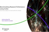 Benchmarking Research Performance using Incites€¦ · Plan a research strategy with metrics that can be tracked over time. ... Bristol Meyers Squibb has been cited at over 11 times