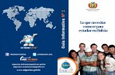 Lo que necesitas Guía Informativa estudiar en Bolivia ... · con y sin convenio (1 año). • Requisitos para Residencia Temporal para Estudiantes de Intercambio (1 año). Acuerdo