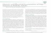 History and Physical Examination of Hip Hours Injuries in ... · diagnosis, through operational procedures to rehabilitation. The patient's history and physical examination form the