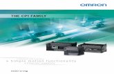 THE CP1 FAMILY - PLC-BH · Omron’s CP1 series offers the form of a micro PLC with the function of a modular PLC. Naturally, programming and operation is consistent with Omron’s