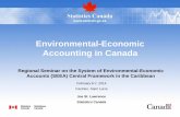 Environmental-Economic Accounting in Canada · 2 Statistics Canada • Statistique Canada 2018-11-17 Integrating the Environment and the Economy at Statistics Canada 1978 First edition